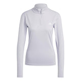 adidas Womens TF Training QZ LS Purple