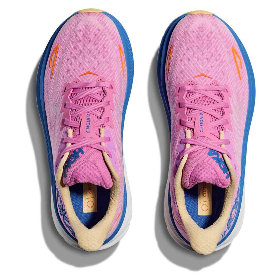 Hoka Clifton 9 Womens Pink/Blue