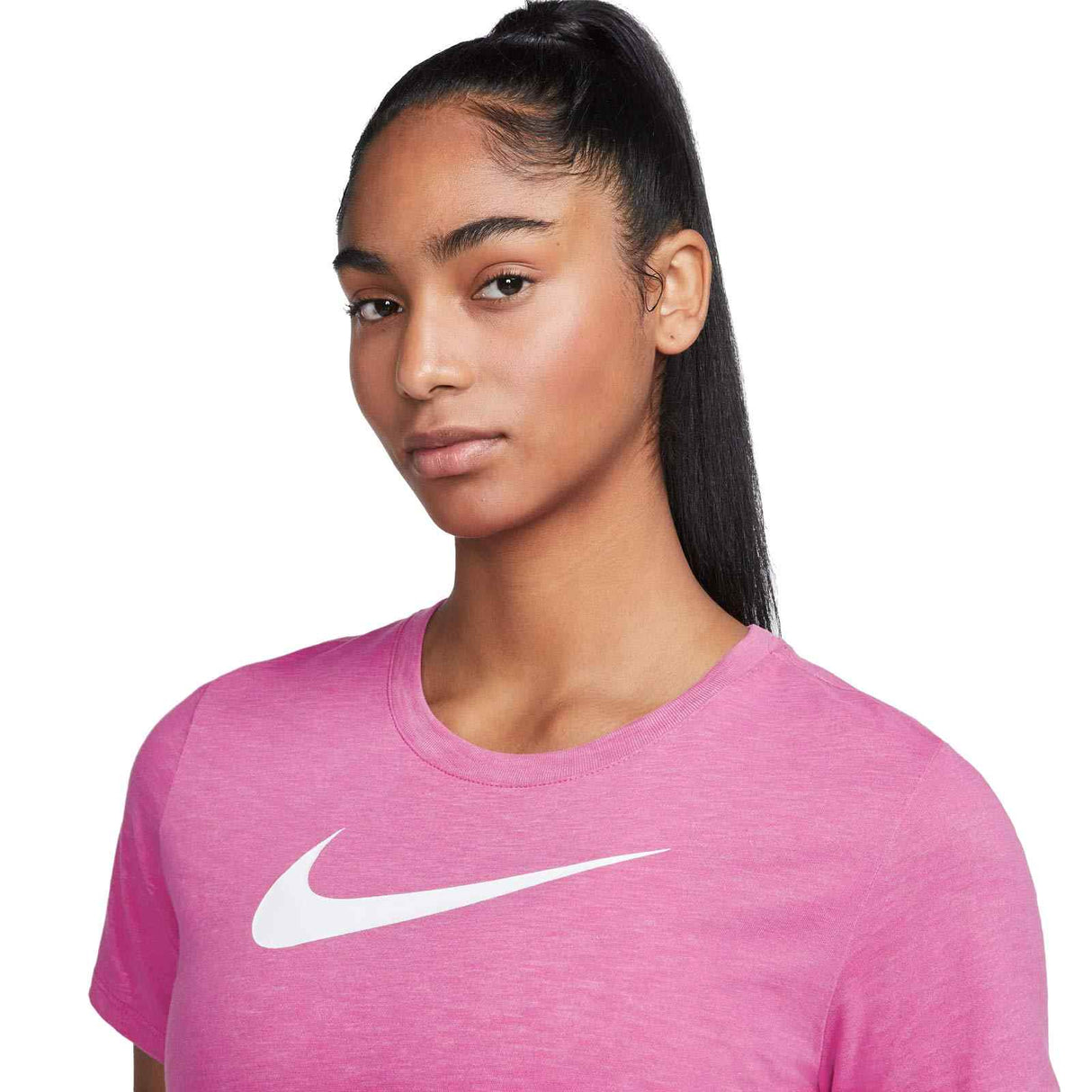 Nike Wmns DF Tee Swoosh Pink