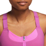 Nike Wmns DF Alpha Zip-Front Bra Pink