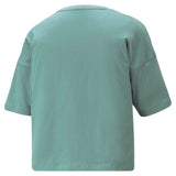Puma Wmns ESS Cropped Logo Tee Blue