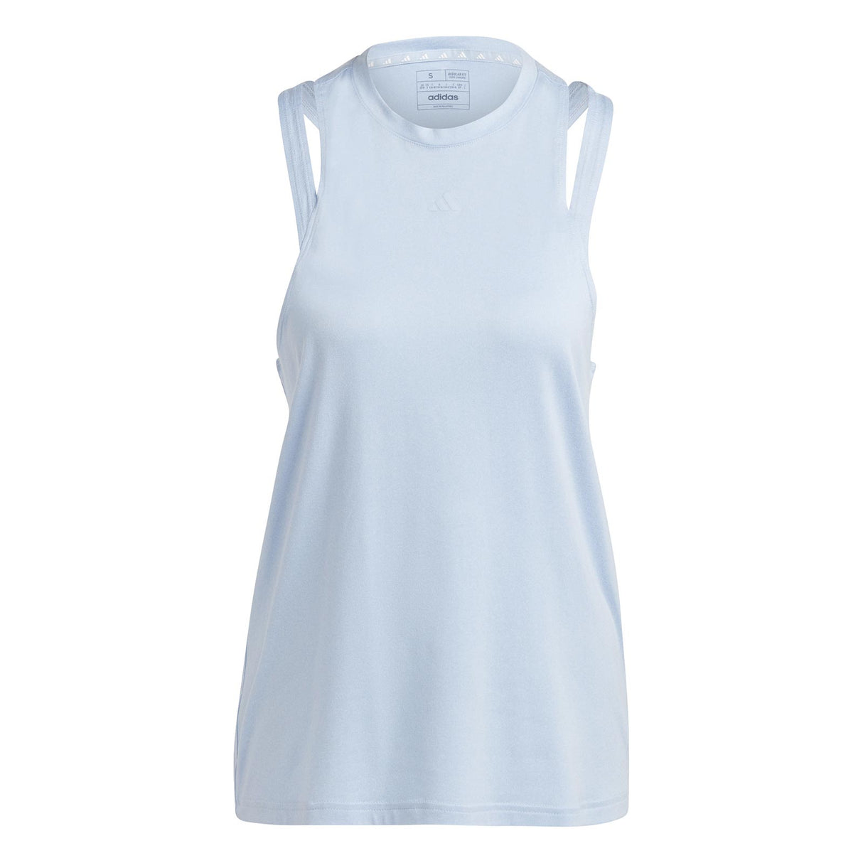 adidas Ess 3Bar Womens Tank Top Blue