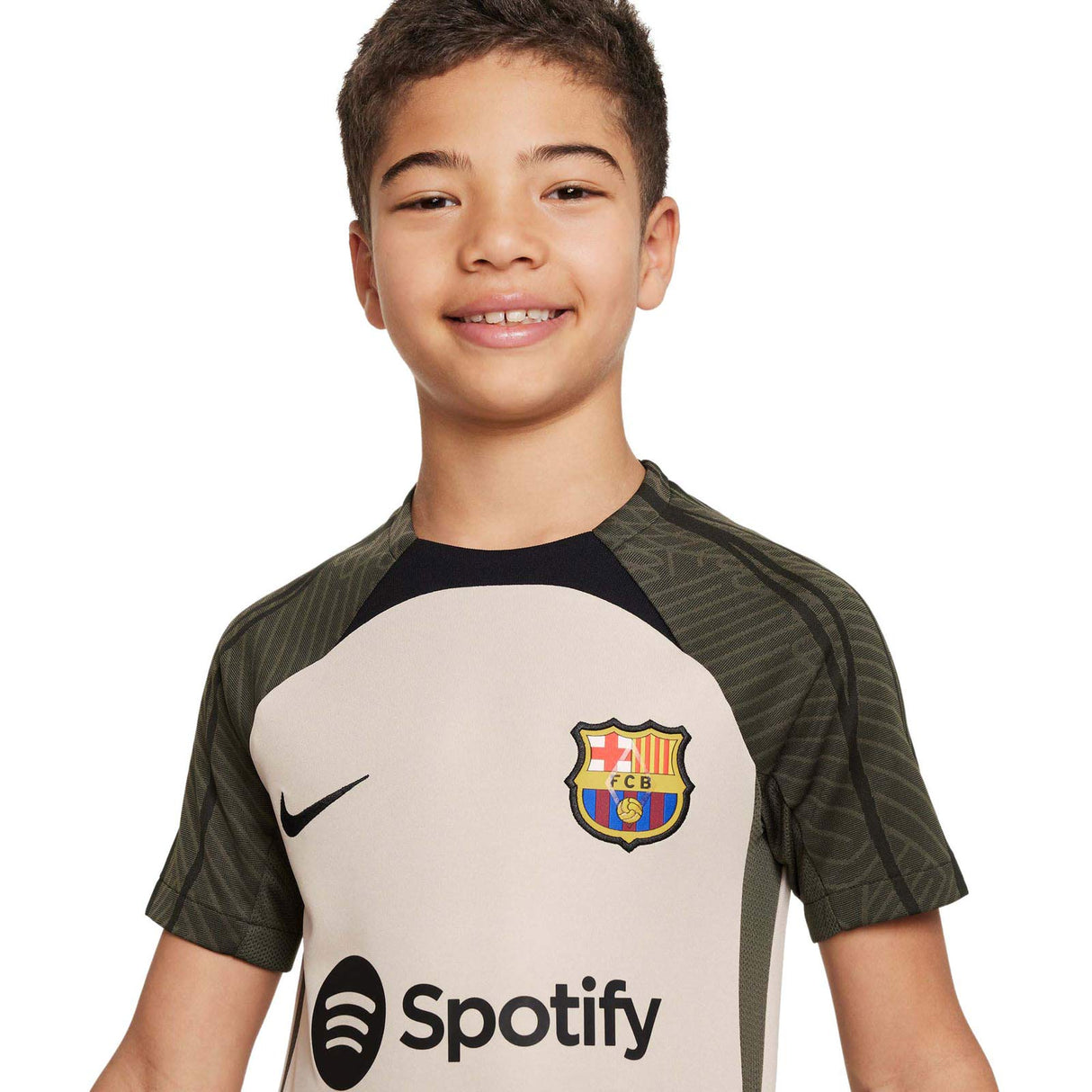 Nike FCB 23 Kids Strike Drill Tee Grey