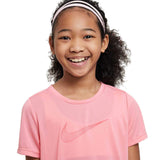 Nike Girls DF One SS Top GX Pink