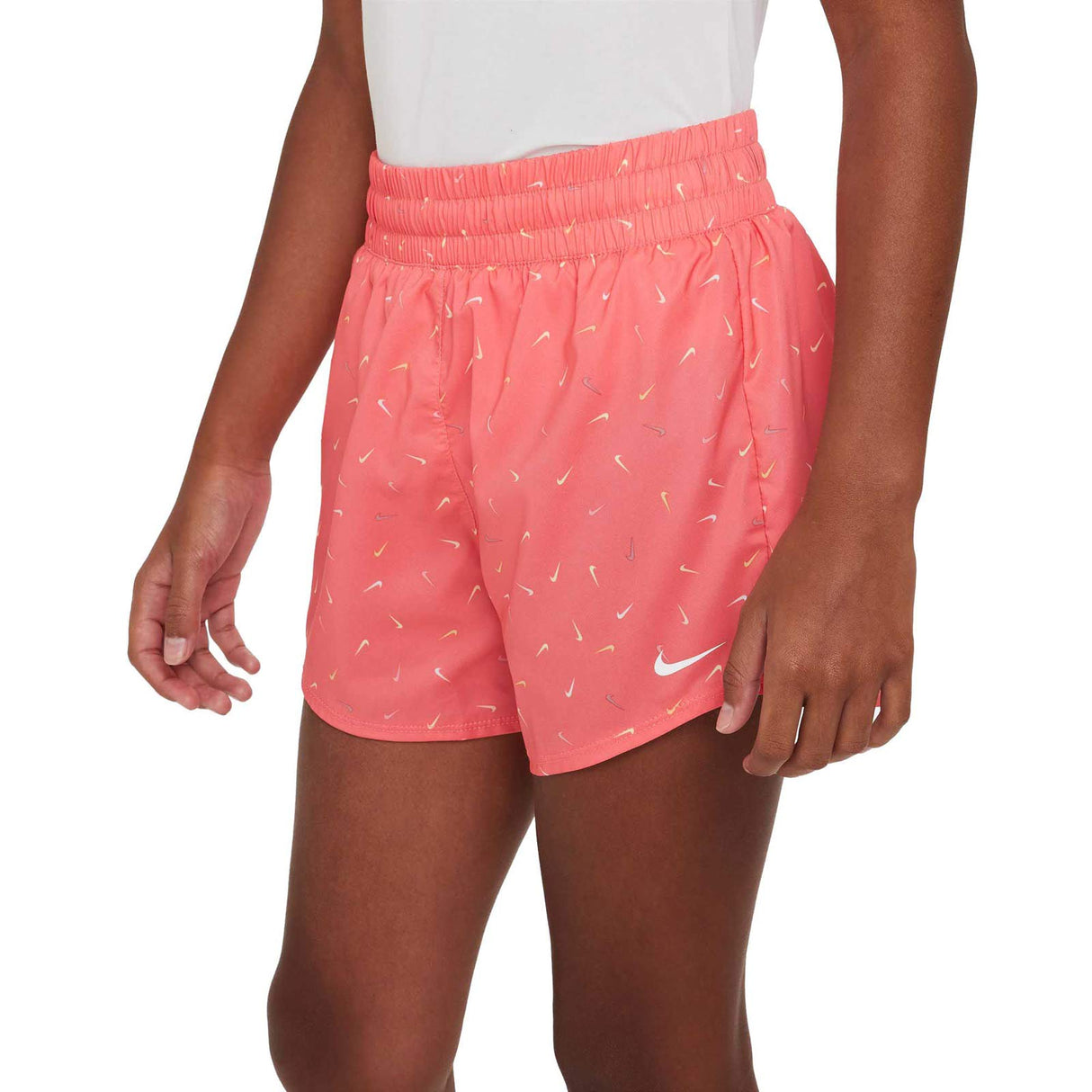 Nike Girls DF One HR Short Logo Print Pi