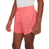 Nike Girls DF One HR Short Logo Print Pi