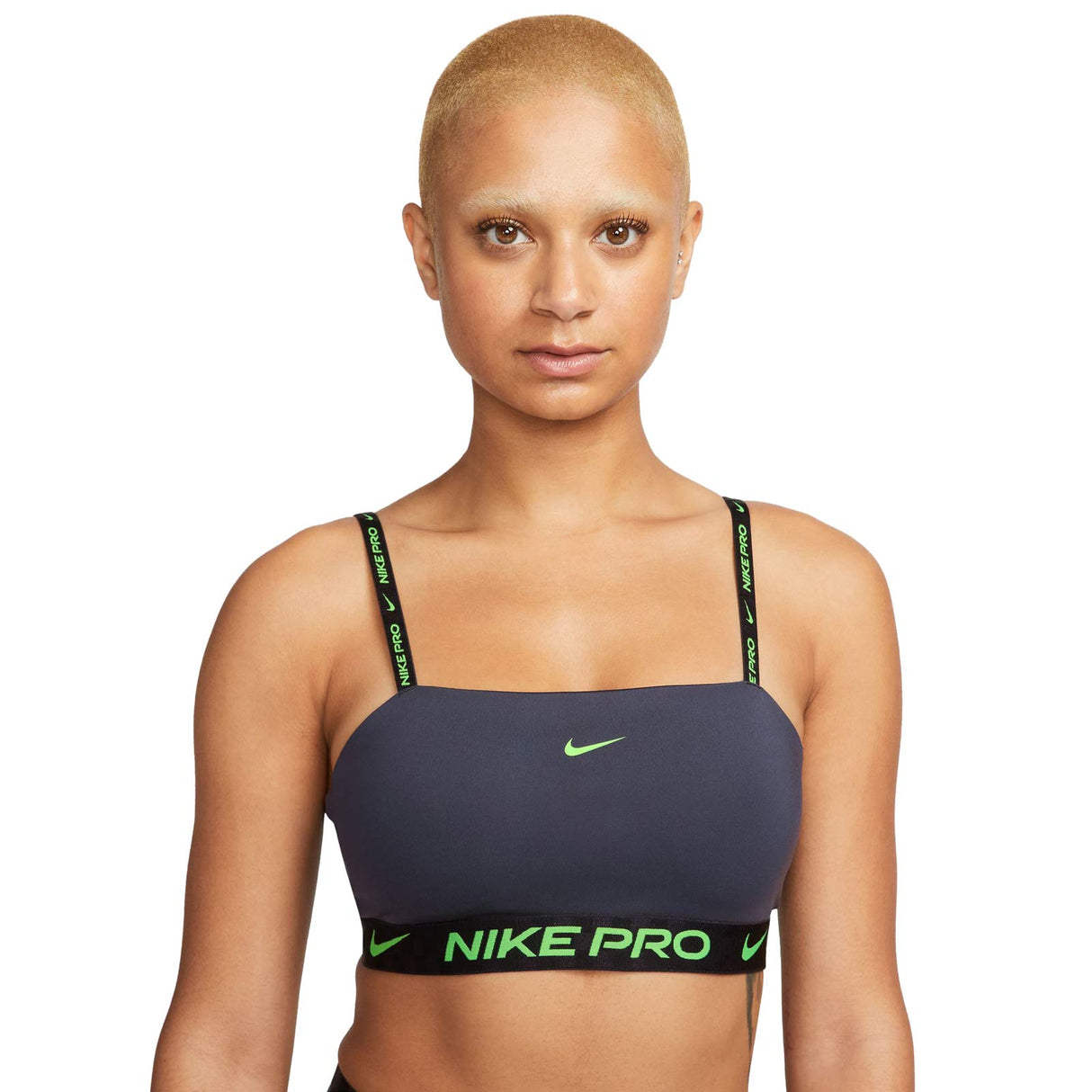 Nike Wmns DF Indy Bandeau Bra Grey
