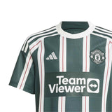 adidas Man Utd 23 Kids Away Jersey Green