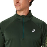 Asics Mens Icon LS HZ Top Green