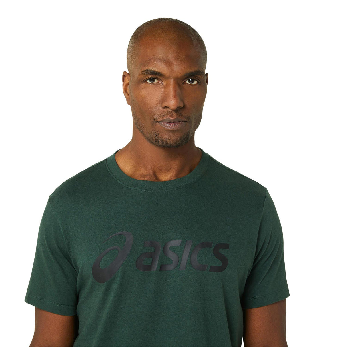 Asics mens Big Logo Tee Green