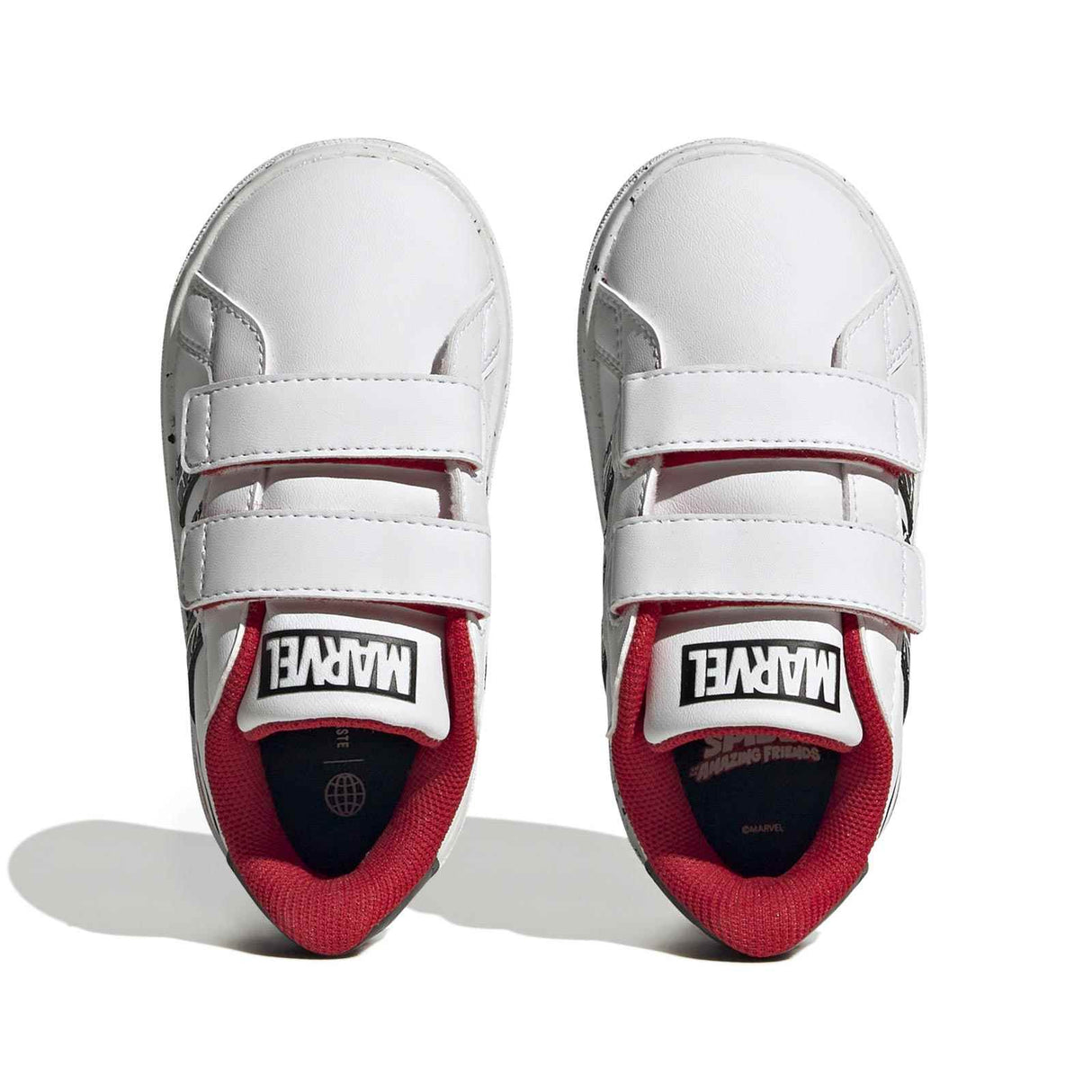 adidas Grand Court Spiderman Boys White