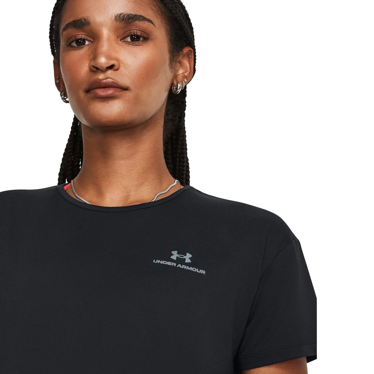 UA Womens Rush Energy SS 2.0 Black