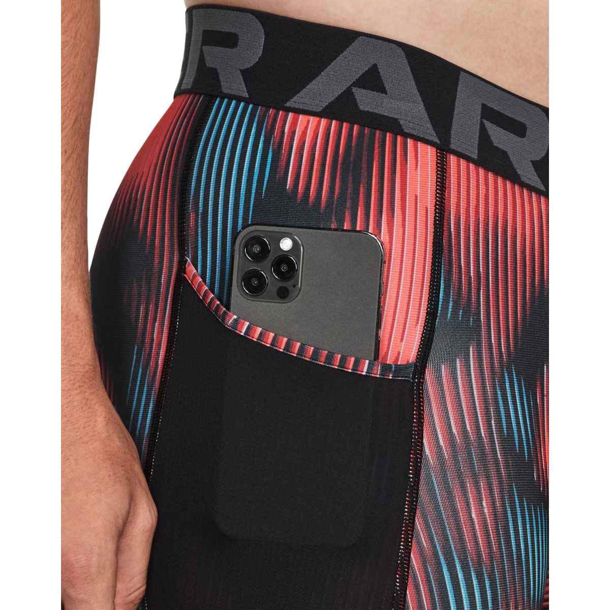 UA Mens HG Printed Long Shorts Pink