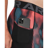 UA Mens HG Printed Long Shorts Pink