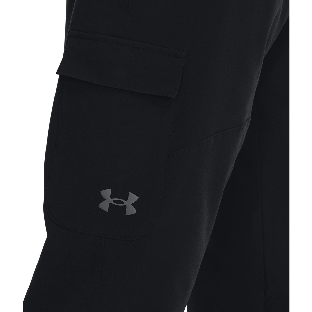 UA Mens Stretch Woven Cargo Pants Black