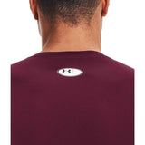 UA Mens HG Armour Comp LS Maroon