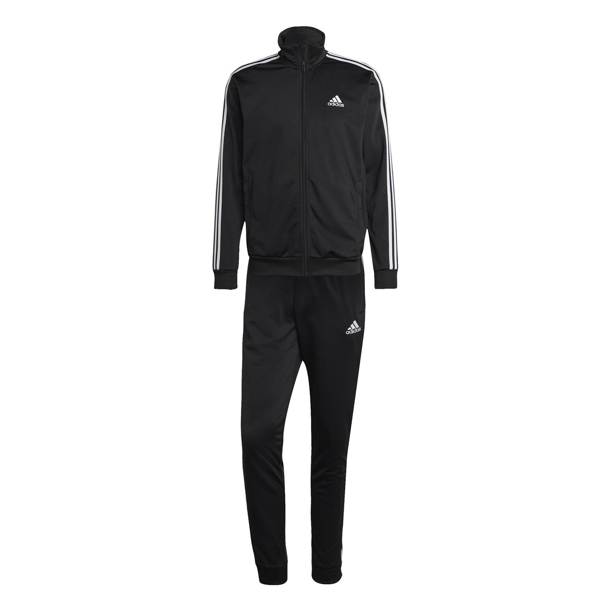 adidas Mens 3S TR TT Tracksuit Black