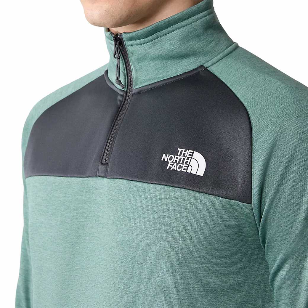 TNF Mens Reaxion QZ Fleece Green