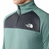 TNF Mens Reaxion QZ Fleece Green