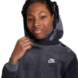 Nike Boys Club Fleece Hybrid PO Hoody Bk