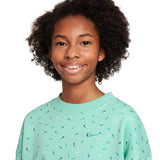 Nike Girls NSW Club Ovrszd Logo Crew Grn