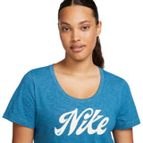 Nike Womens DF Nike Script Tee Blue