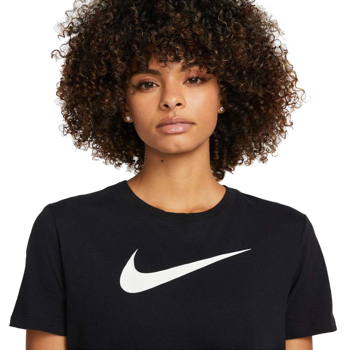 Nike Womens DF Swoosh Tee Black