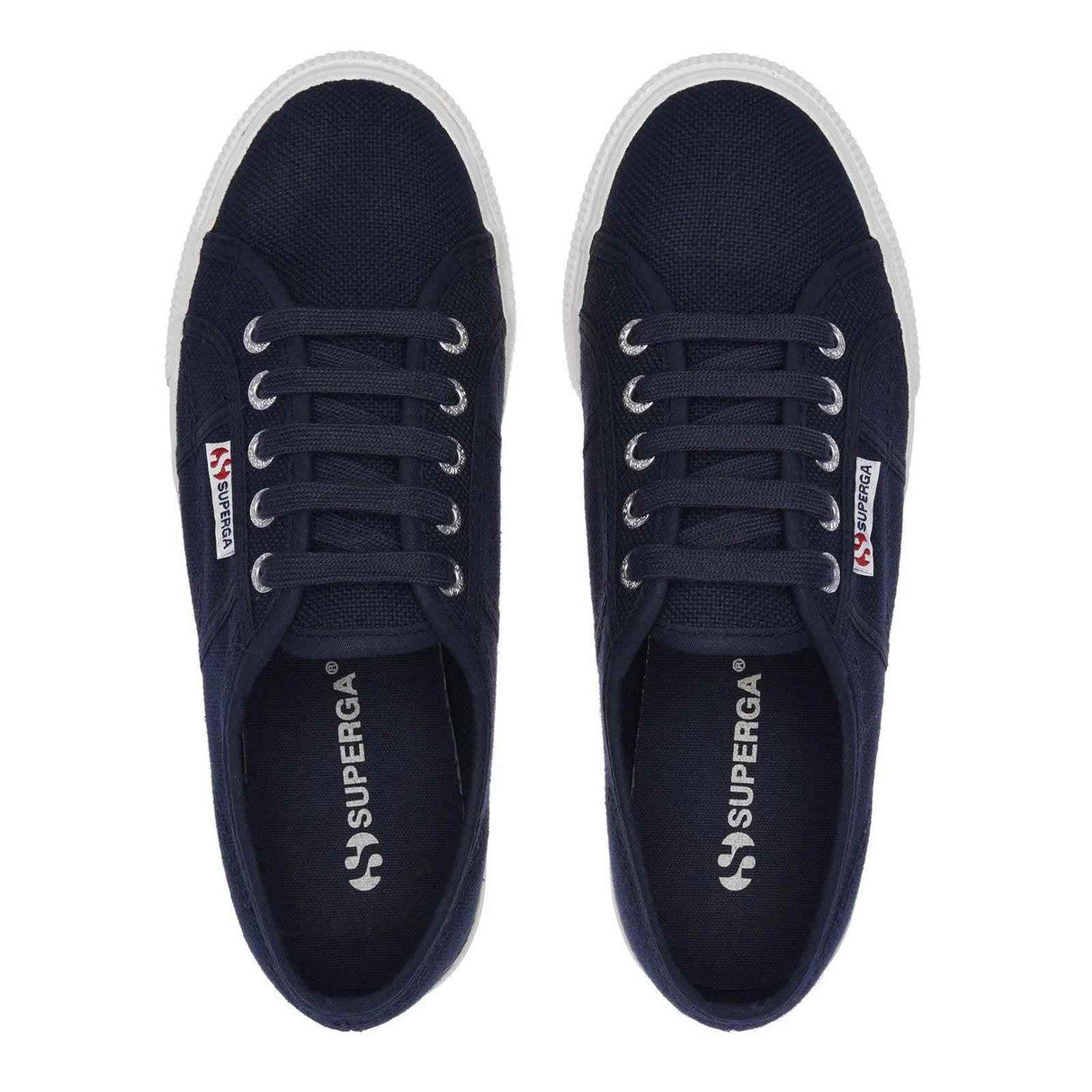 Superga Platform Canvas Sneaker Wmn Navy
