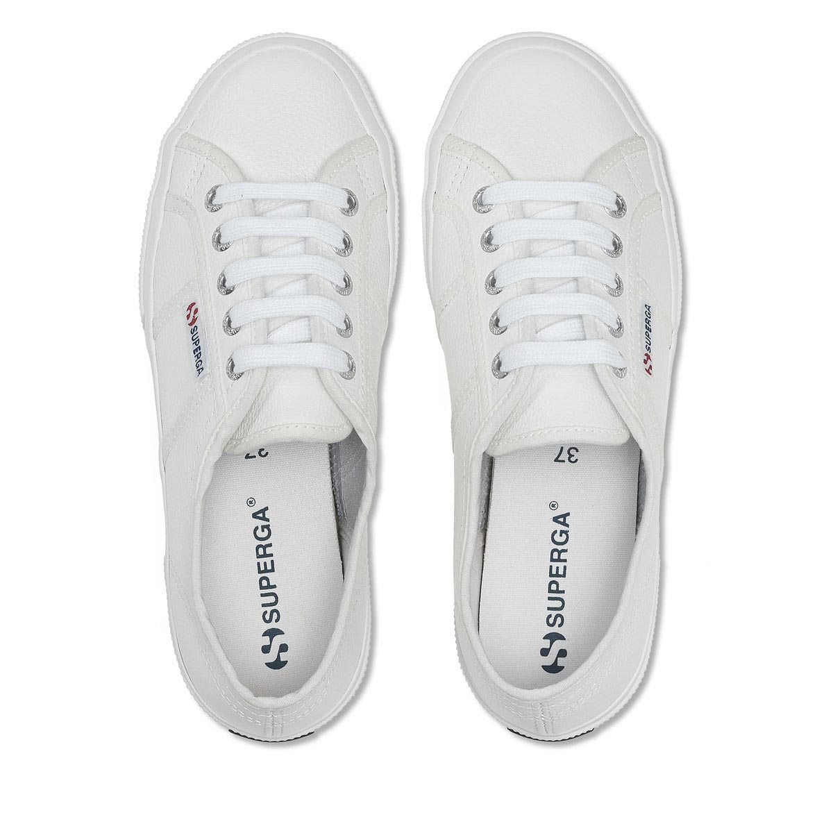 Superga Canvas Sneaker Leather Unisex Wh