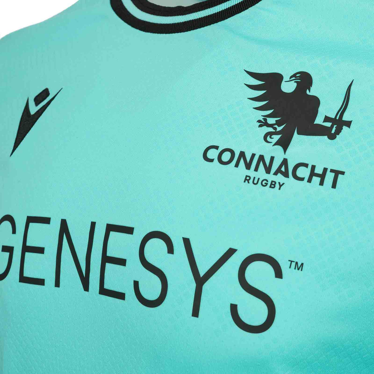 Macron Connacht 23/24 Train Poly Tee Blu
