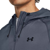 UA Mens AF Storm FZ Hoodie Grey