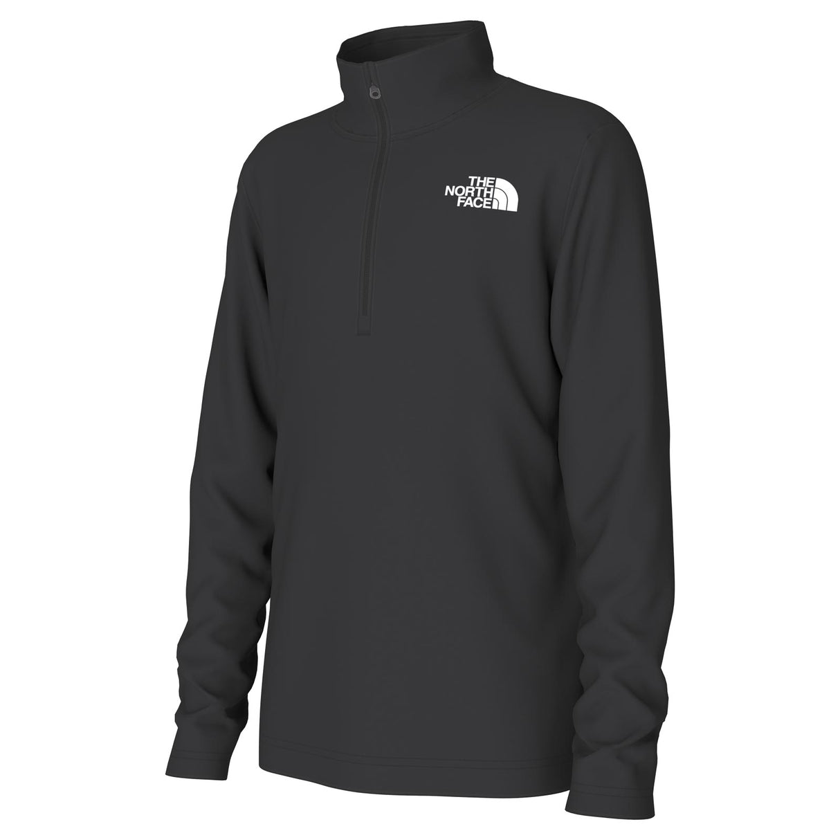 TNF Boys 1/2 Zip LS Tee  Black