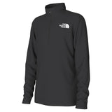 TNF Boys 1/2 Zip LS Tee  Black