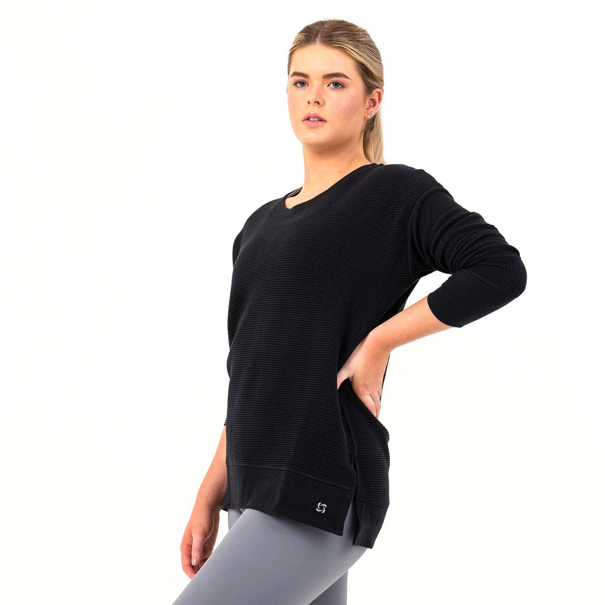Bodylogic JS Wave Waffle Sweatshirt Blk