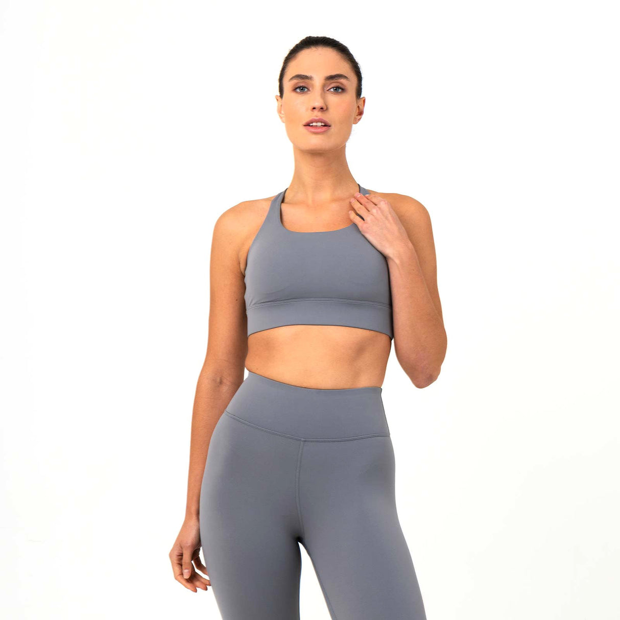 Bodylogic JS Soul Cross Back Bra Grey
