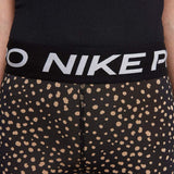 Nike Girls Pro DF 3in Anml Aop Short Blk