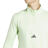 adidas Mens WO QZ Top Green