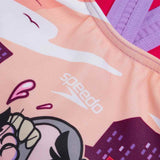 Speedo Girls L2S Printed Crossback Pink