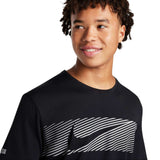 NIKE MENS FLASH MILER TOP BLACK