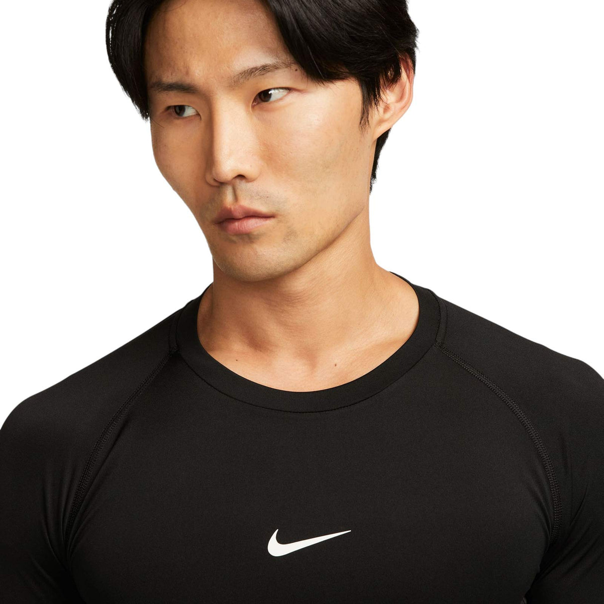NIKE MENS NP DF TIGHT TOP LS BLACK