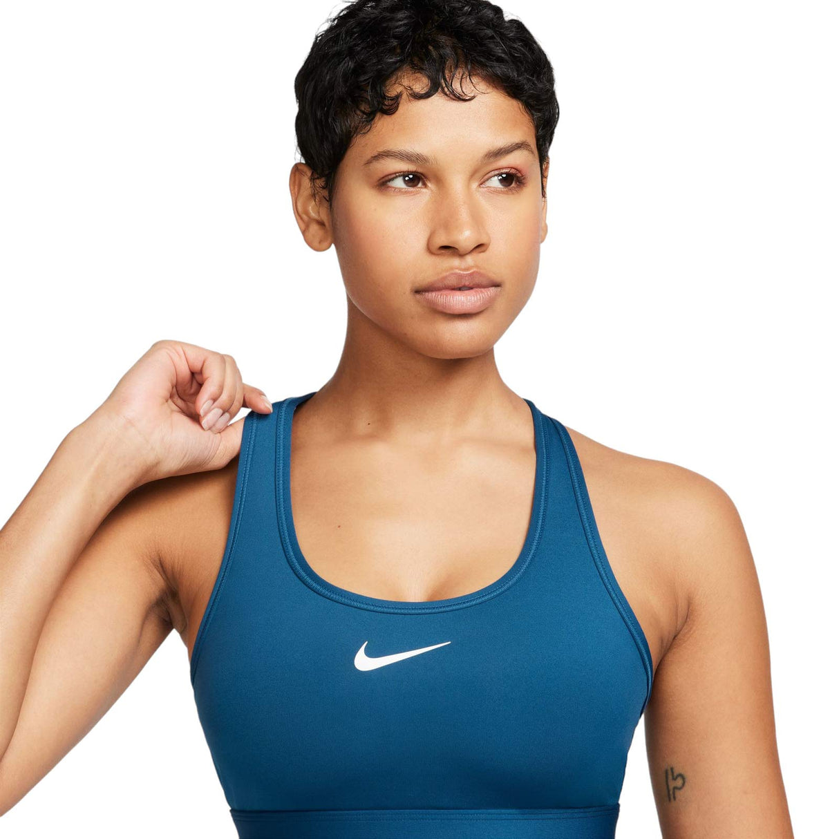 Nike Wmns Swoosh Med Sup Bra Blue