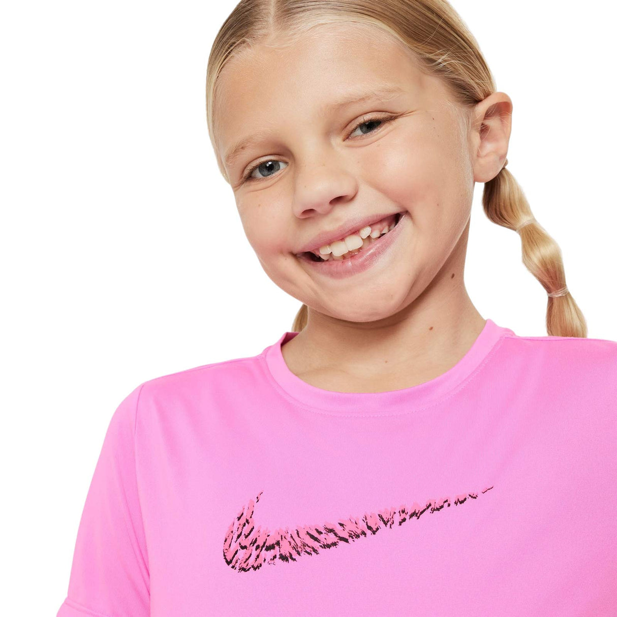 NIKE GIRLS ONE SS TOP GX VNR PINK