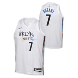 NIKE Nets Durant Swingman Kid Jersey Wht