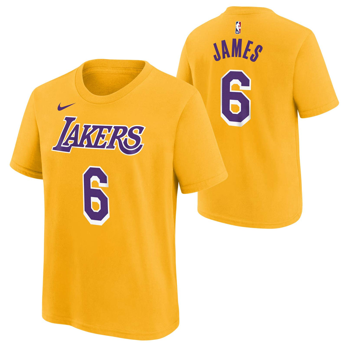 NIKE Lakers LeBron Icon Kids Tee Yellow