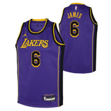 JORDAN Lakers LeBron St Kids Jersey Pur