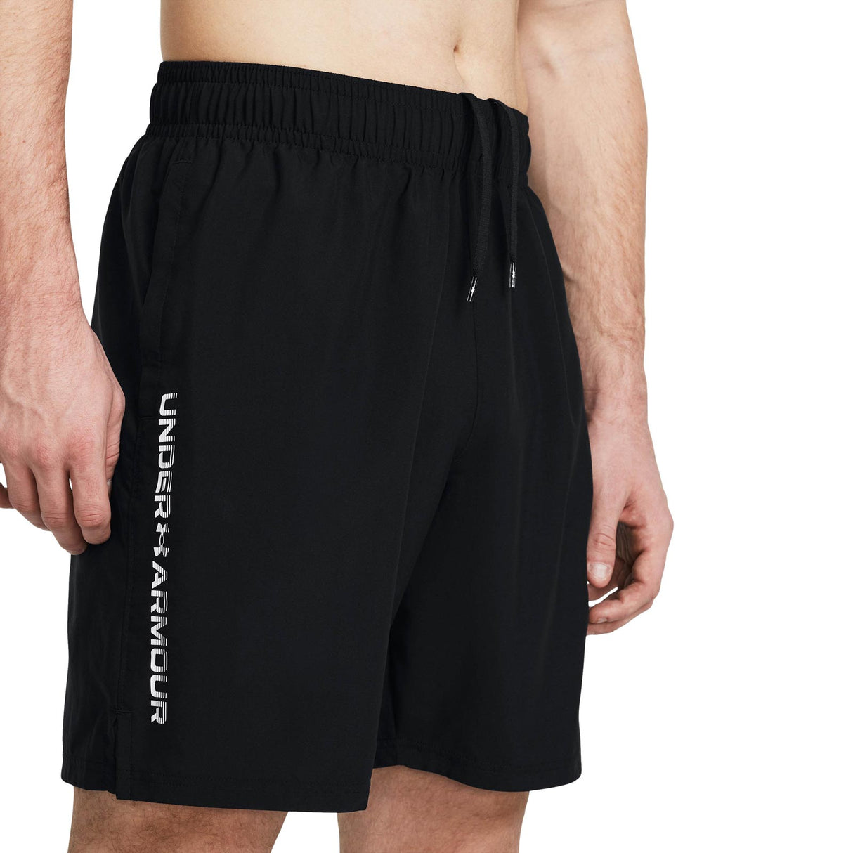 UA Mens Woven Wdmk Shorts Black