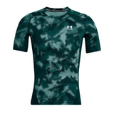 UA Mens HG Armour Printed SS Green