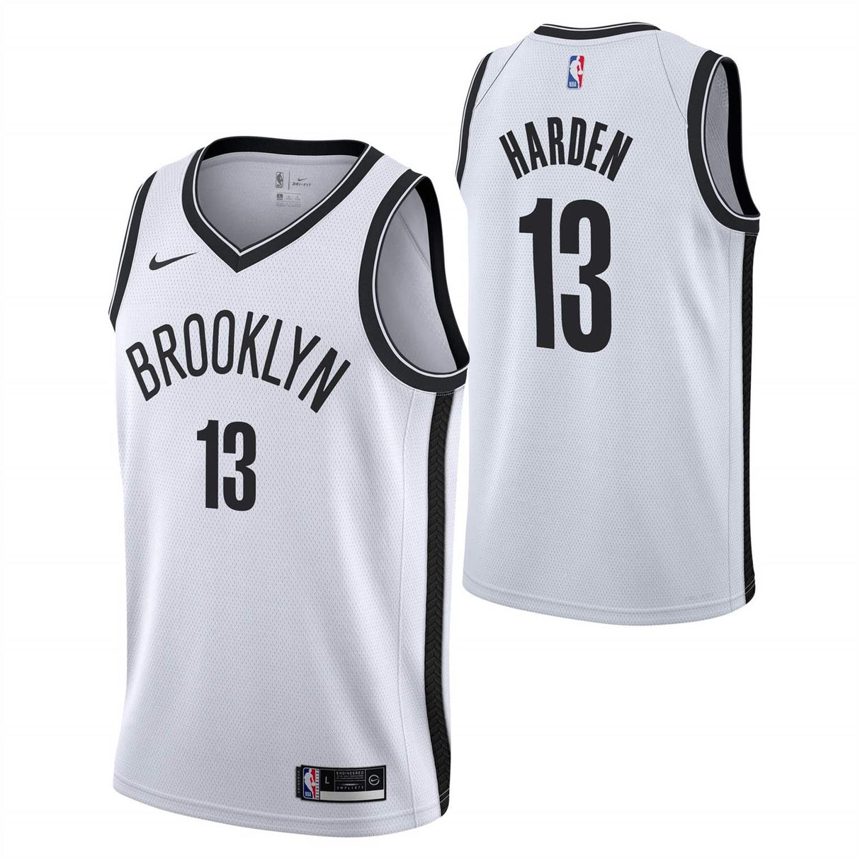 Nike Brooklyn Net James Kid Jersey White