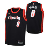 Nike Trail Blazers Lillard Kids Jersey M