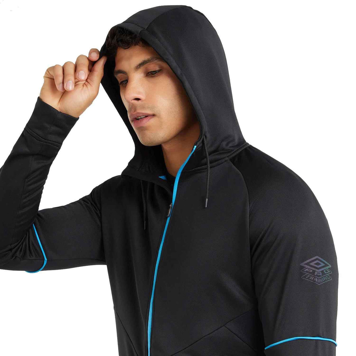 UMBRO PRO TRAINING FZ HOODIE 23 BLACK